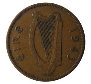 1/2 пенни 1943 года Ирландия — Фото №1
