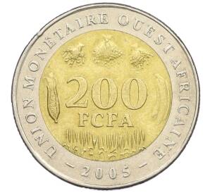 200 франков 2005 года Западно-Африканский валютный союз — Фото №1