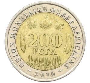 200 франков 2010 года Западно-Африканский валютный союз — Фото №1