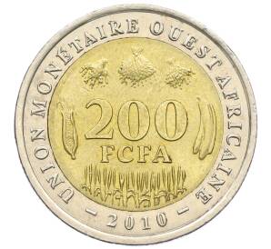 200 франков 2010 года Западно-Африканский валютный союз — Фото №1