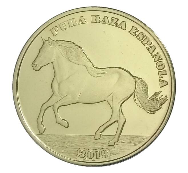 1 крона 2019 года Сент-Дени — Испанская лошадь (Артикул M2-30464)