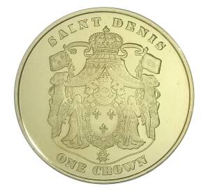 1 крона 2019 года Сент-Дени — Испанская лошадь — Фото №2