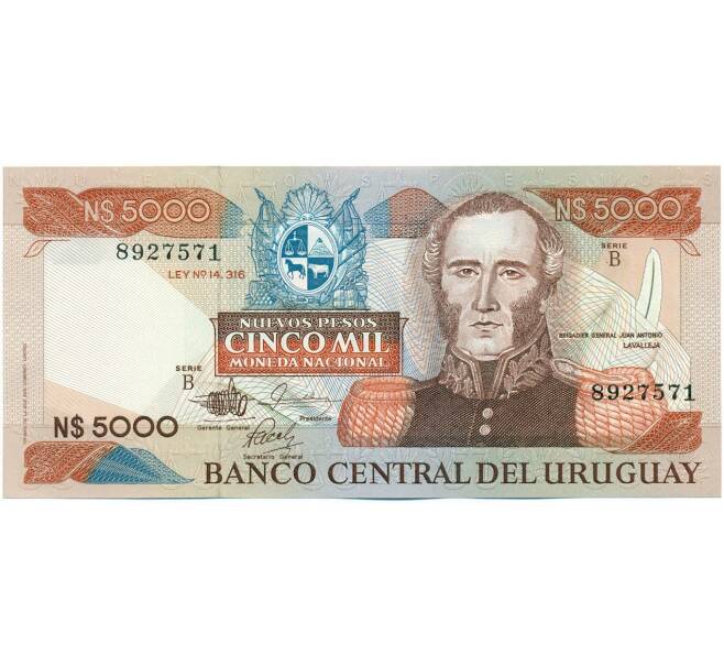Банкнота 5000 новых песо 1983 года Уругвай (Артикул: K12-42418) — Фото №1