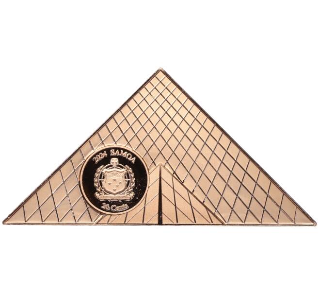 Монета 20 центов 2024 года Самоа «Пейзаж Парижа — Лувр» (Артикул: M2-82281) — Фото №2