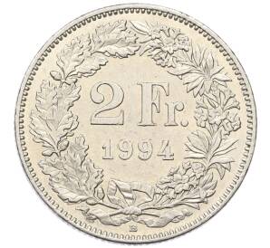 2 франка 1994 года Швейцария — Фото №1