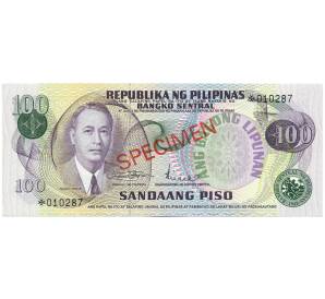 100 песо 1978 года Филиппины (ОБРАЗЕЦ) — Фото №1