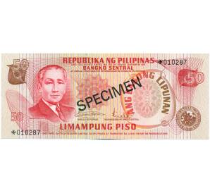 50 песо 1978 года Филиппины (ОБРАЗЕЦ) — Фото №1
