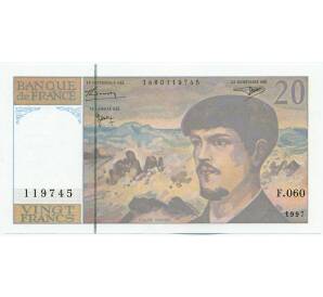 20 франков 1997 года Франция — Фото №1