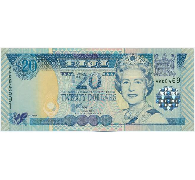 Банкнота 20 долларов 2002 года Фиджи (Артикул: K12-43001) — Фото №1