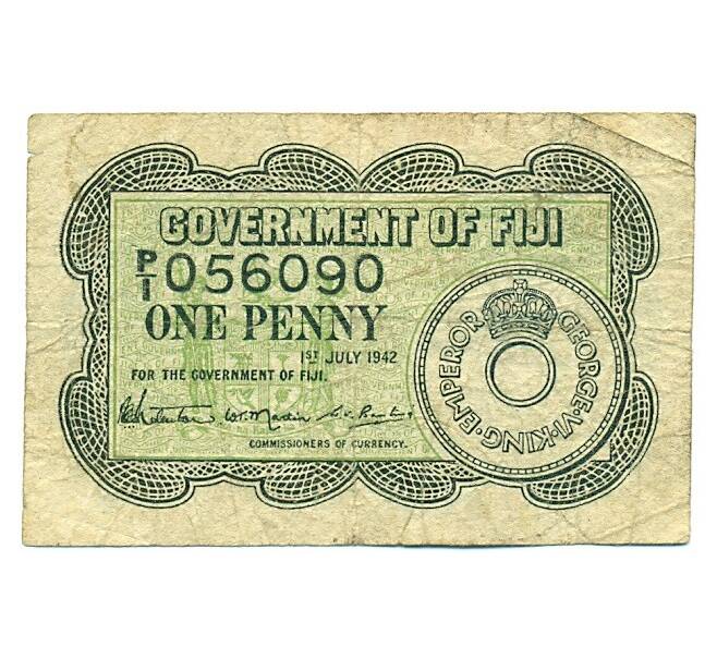 Банкнота 1 пенни 1942 года Фиджи (Артикул: K12-43003) — Фото №1