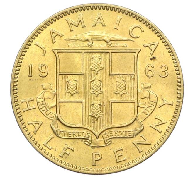 Монета 1/2 пенни 1963 года Ямайка (Артикул: M2-82347) — Фото №1