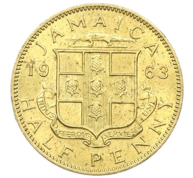 Монета 1/2 пенни 1963 года Ямайка (Артикул: M2-82348) — Фото №1
