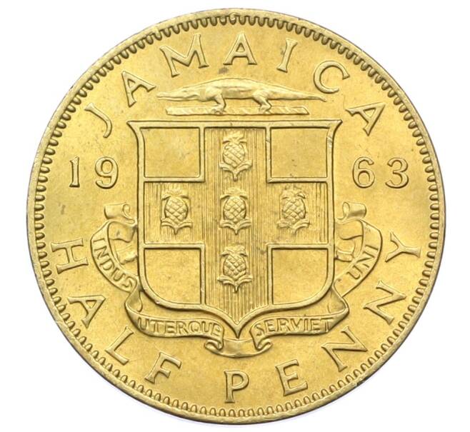 Монета 1/2 пенни 1963 года Ямайка (Артикул: M2-82350) — Фото №1