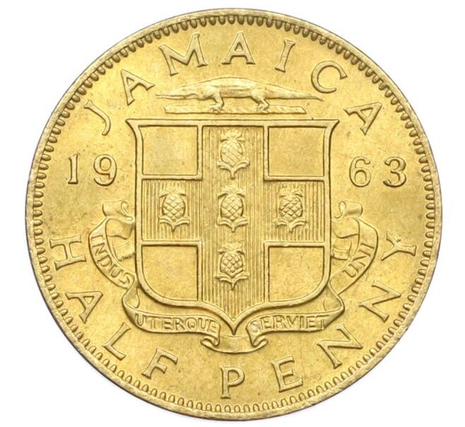 Монета 1/2 пенни 1963 года Ямайка (Артикул: M2-82351) — Фото №1