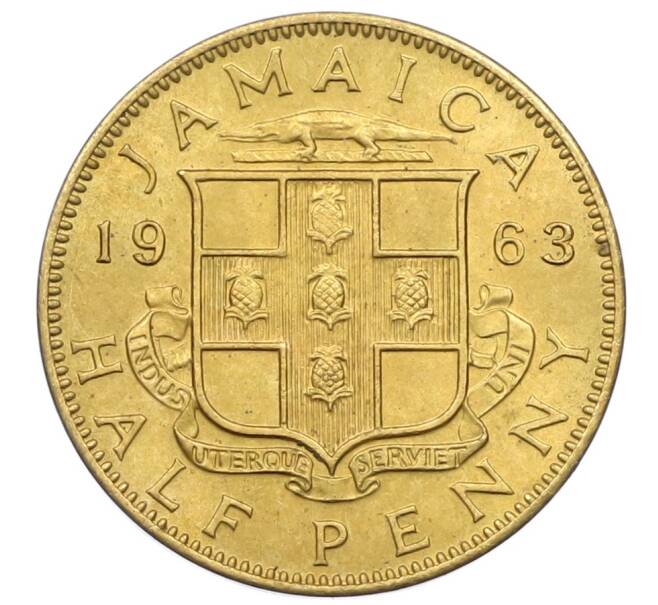 Монета 1/2 пенни 1963 года Ямайка (Артикул: M2-82353) — Фото №1