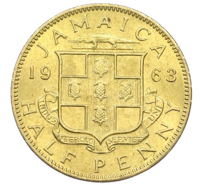 Монета 1/2 пенни 1963 года Ямайка (Артикул: M2-82354) — Фото №1
