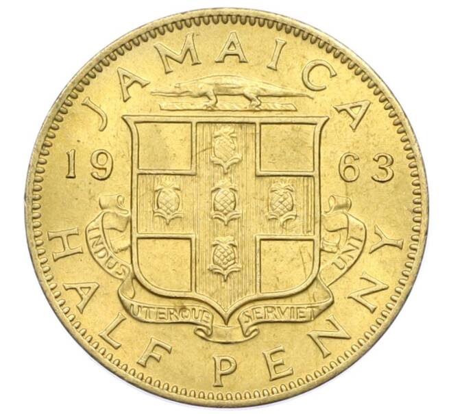 Монета 1/2 пенни 1963 года Ямайка (Артикул: M2-82355) — Фото №1
