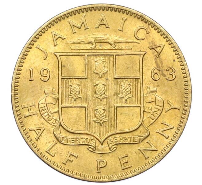 Монета 1/2 пенни 1963 года Ямайка (Артикул: M2-82356) — Фото №1