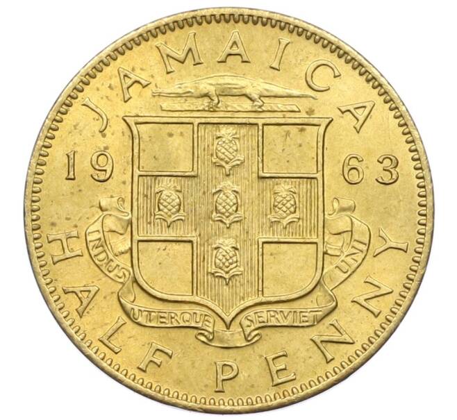 Монета 1/2 пенни 1963 года Ямайка (Артикул: M2-82357) — Фото №1