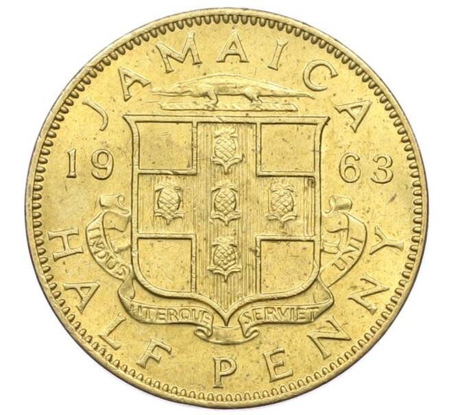 Монета 1/2 пенни 1963 года Ямайка (Артикул: M2-82358) — Фото №1