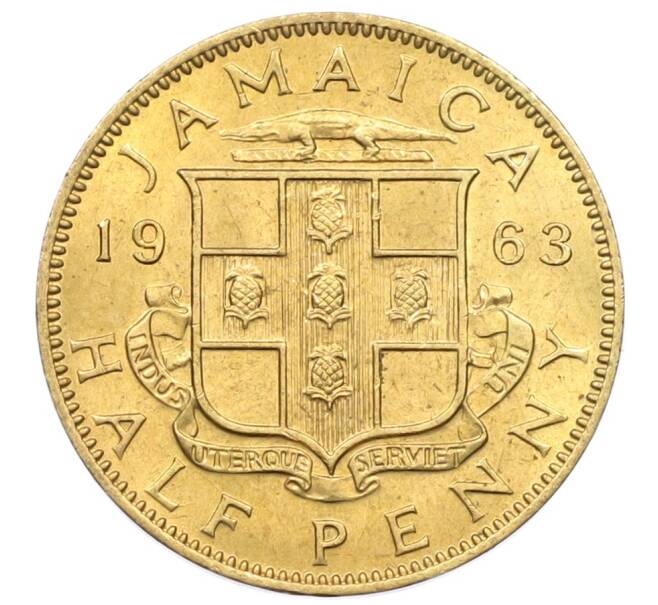 Монета 1/2 пенни 1963 года Ямайка (Артикул: M2-82361) — Фото №1