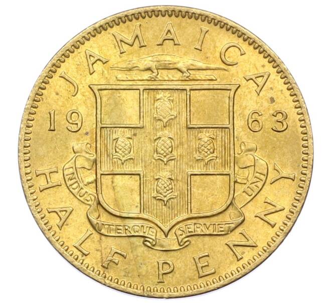 Монета 1/2 пенни 1963 года Ямайка (Артикул: M2-82363) — Фото №1