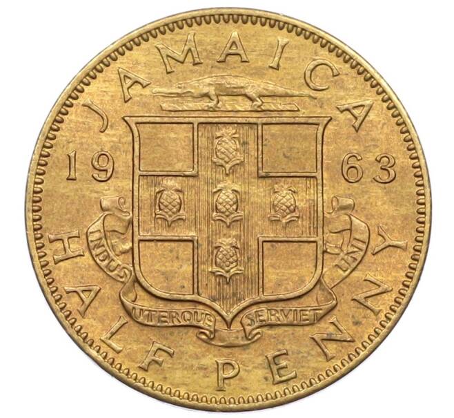 Монета 1/2 пенни 1963 года Ямайка (Артикул: M2-82364) — Фото №1