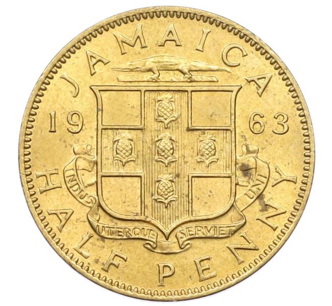 Монета 1/2 пенни 1963 года Ямайка (Артикул: M2-82366) — Фото №1