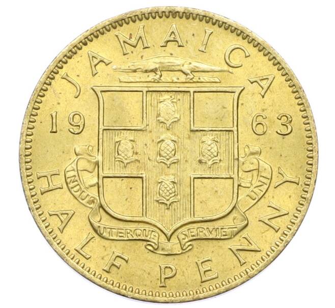 Монета 1/2 пенни 1963 года Ямайка (Артикул: M2-82367) — Фото №1