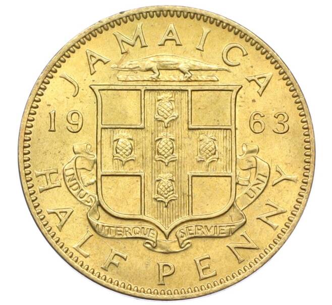 Монета 1/2 пенни 1963 года Ямайка (Артикул: M2-82368) — Фото №1