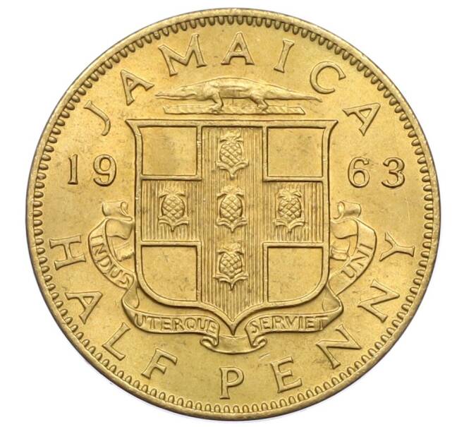 Монета 1/2 пенни 1963 года Ямайка (Артикул: M2-82370) — Фото №1