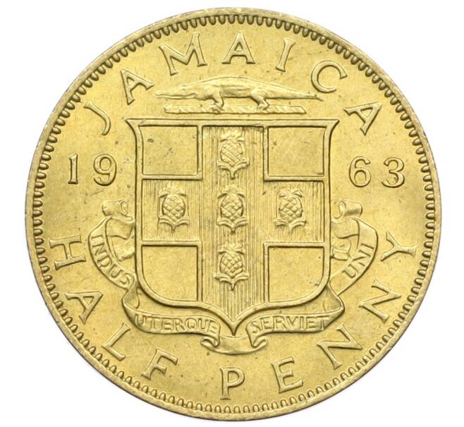 Монета 1/2 пенни 1963 года Ямайка (Артикул: M2-82371) — Фото №1