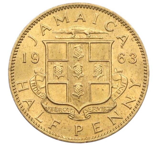 Монета 1/2 пенни 1963 года Ямайка (Артикул: M2-82372) — Фото №1