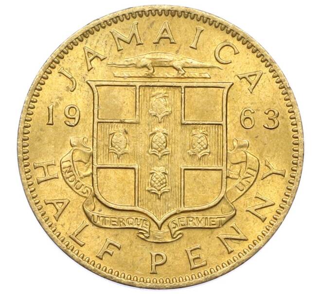 Монета 1/2 пенни 1963 года Ямайка (Артикул: M2-82373) — Фото №1
