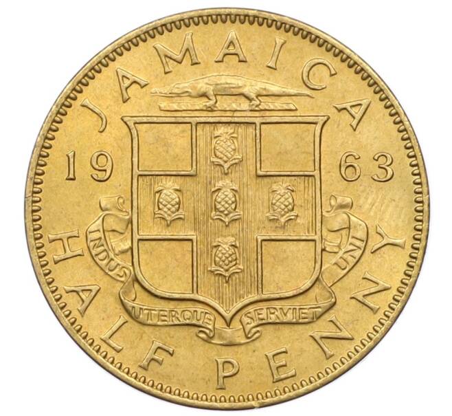 Монета 1/2 пенни 1963 года Ямайка (Артикул: M2-82375) — Фото №1