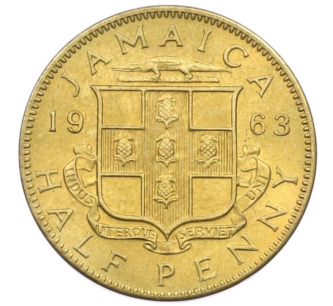 Монета 1/2 пенни 1963 года Ямайка (Артикул: M2-82377) — Фото №1