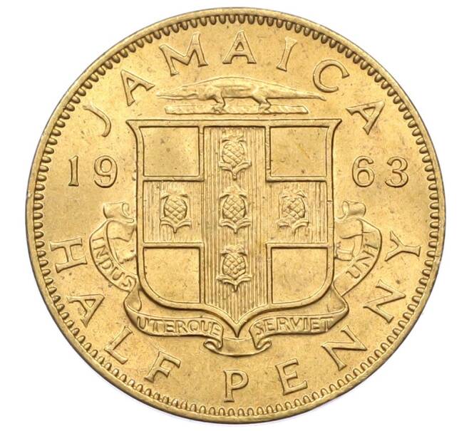 Монета 1/2 пенни 1963 года Ямайка (Артикул: M2-82378) — Фото №1