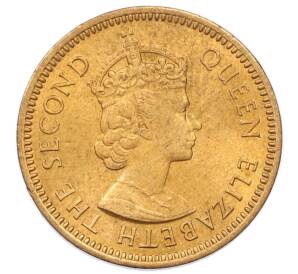 1/2 цента 1955 года Британские Восточные Карибы — Фото №2