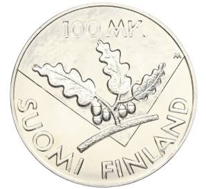 100 марок 1995 года Финляндия «50 лет ООН» — Фото №2