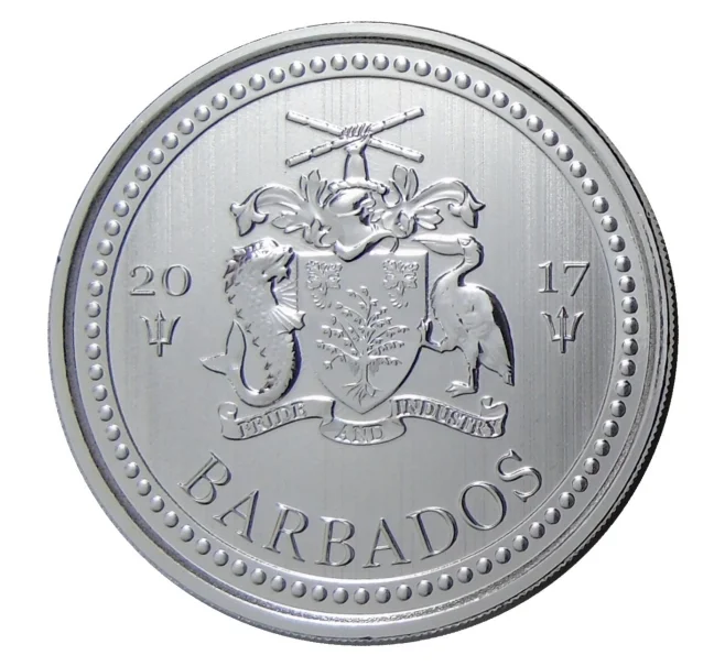 Монета 1 доллар 2017 года Барбадос — Трезубец (Артикул M2-30492)