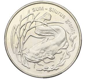 2 злотых 1995 года Польша «Всемирная природа — Сом» — Фото №1