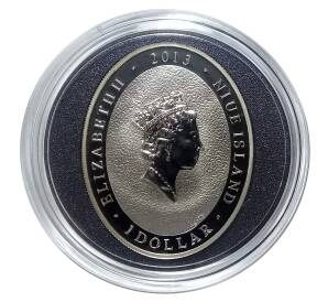 1 доллар 2013 года Ниуэ — Год змеи — Фото №2