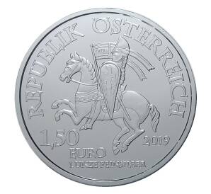 1,5 евро 2019 года Австрия — 825 лет Венскому монетному двору