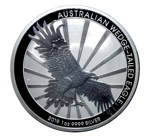 1 доллар 2019 года Австралия — Австралийский Клинохвостый Орел