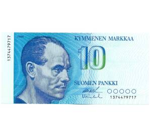 10 марок 1986 года Финляндия — Фото №1