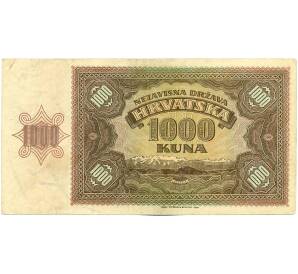 1000 кун 1941 года Хорватия — Фото №2