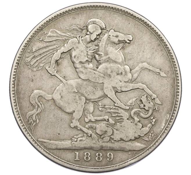 Монета 1 крона 1889 года Великобритания (Артикул: K12-43151) — Фото №1