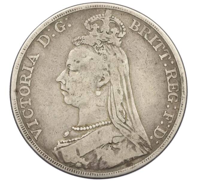 Монета 1 крона 1889 года Великобритания (Артикул: K12-43151) — Фото №2