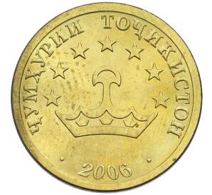 25 дирам 2006 года Таджикистан (Немагнитная) — Фото №2