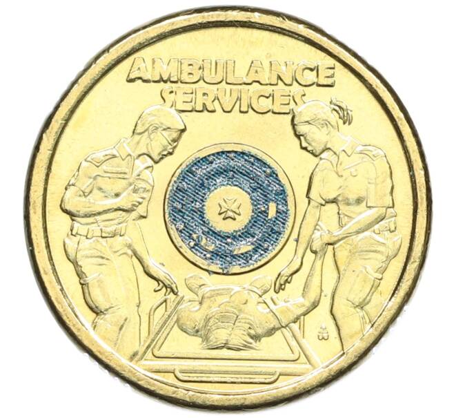 Монета 2 доллара 2021 года Австралия «Служба скорой помощи Австралии» (Артикул: M2-82728) — Фото №1